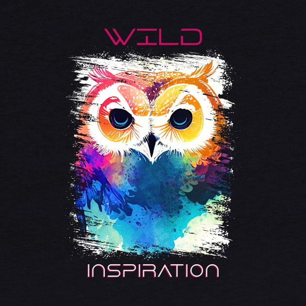 Owl Bird Wild Nature Animal Colors Art Painting by Cubebox